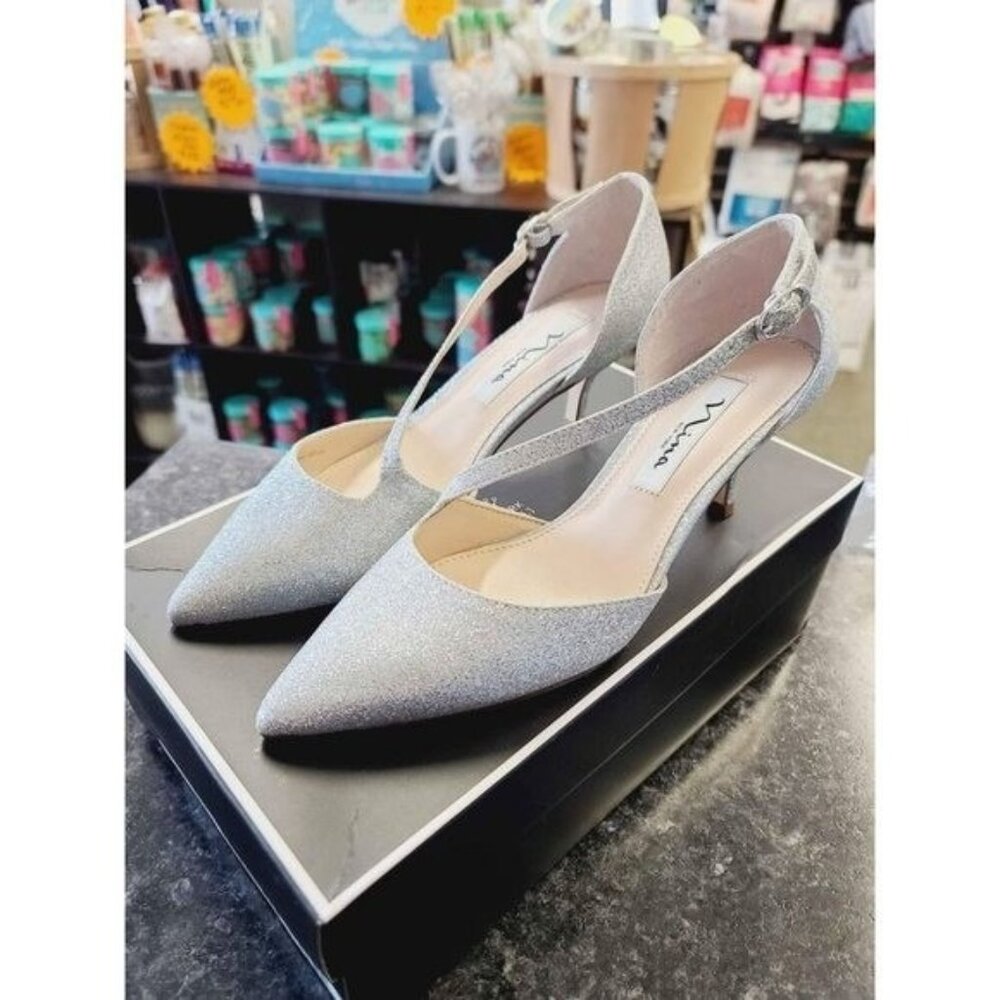 Nina Women's Tirisa Heels, Silver, Size 6